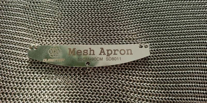 Stainless steel safety apron