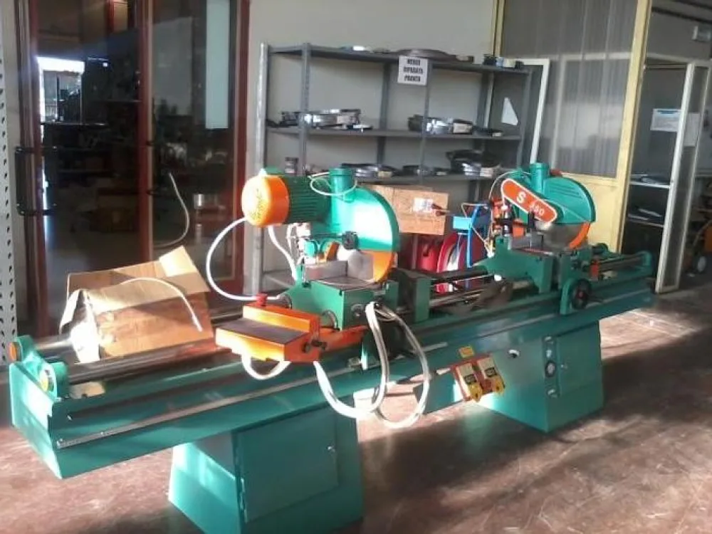 TRONCATRICE DOPPIA MOD. OK 350 CE - 3000 MM LAME D. 350