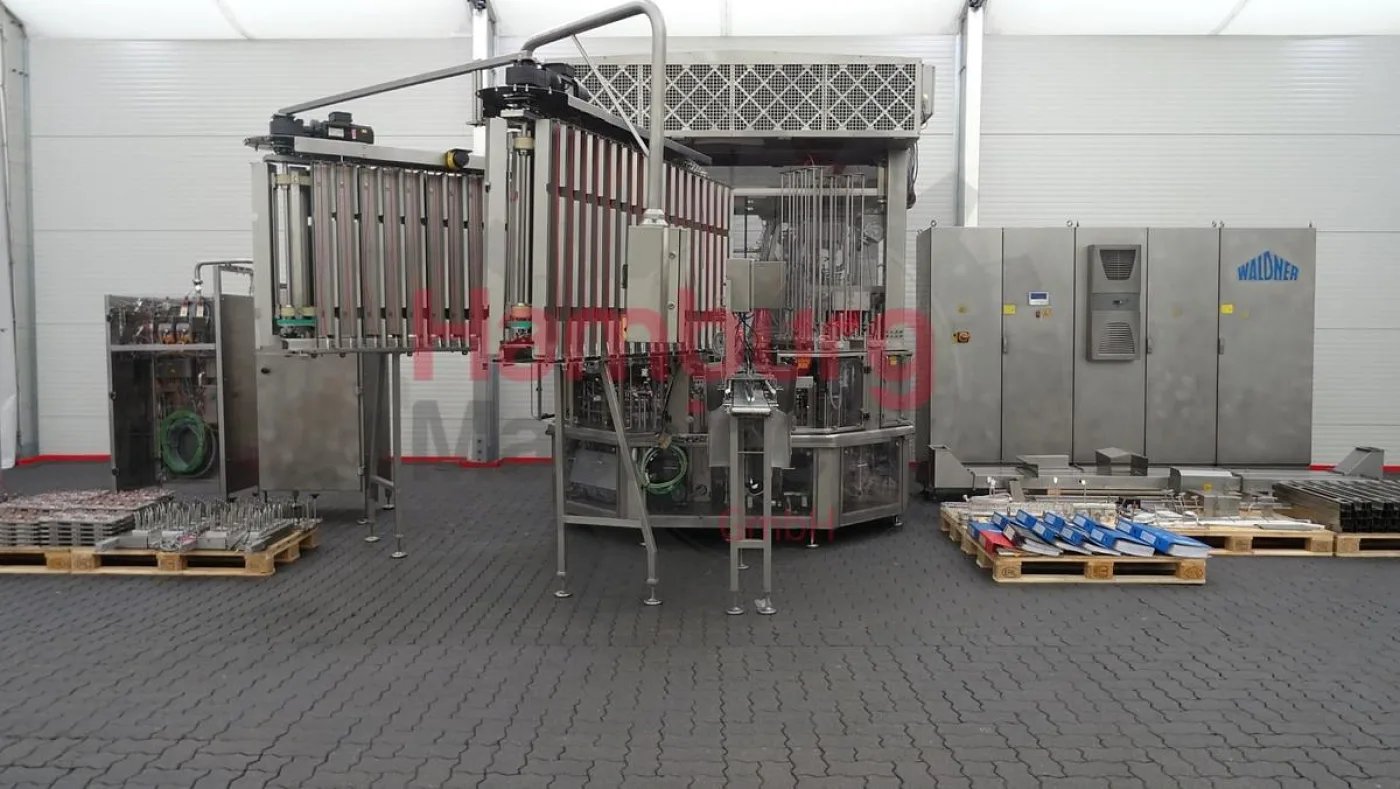 Aseptic cup filling, sealing and snap cap machine - Waldner Dosomat 16.6AS - 4