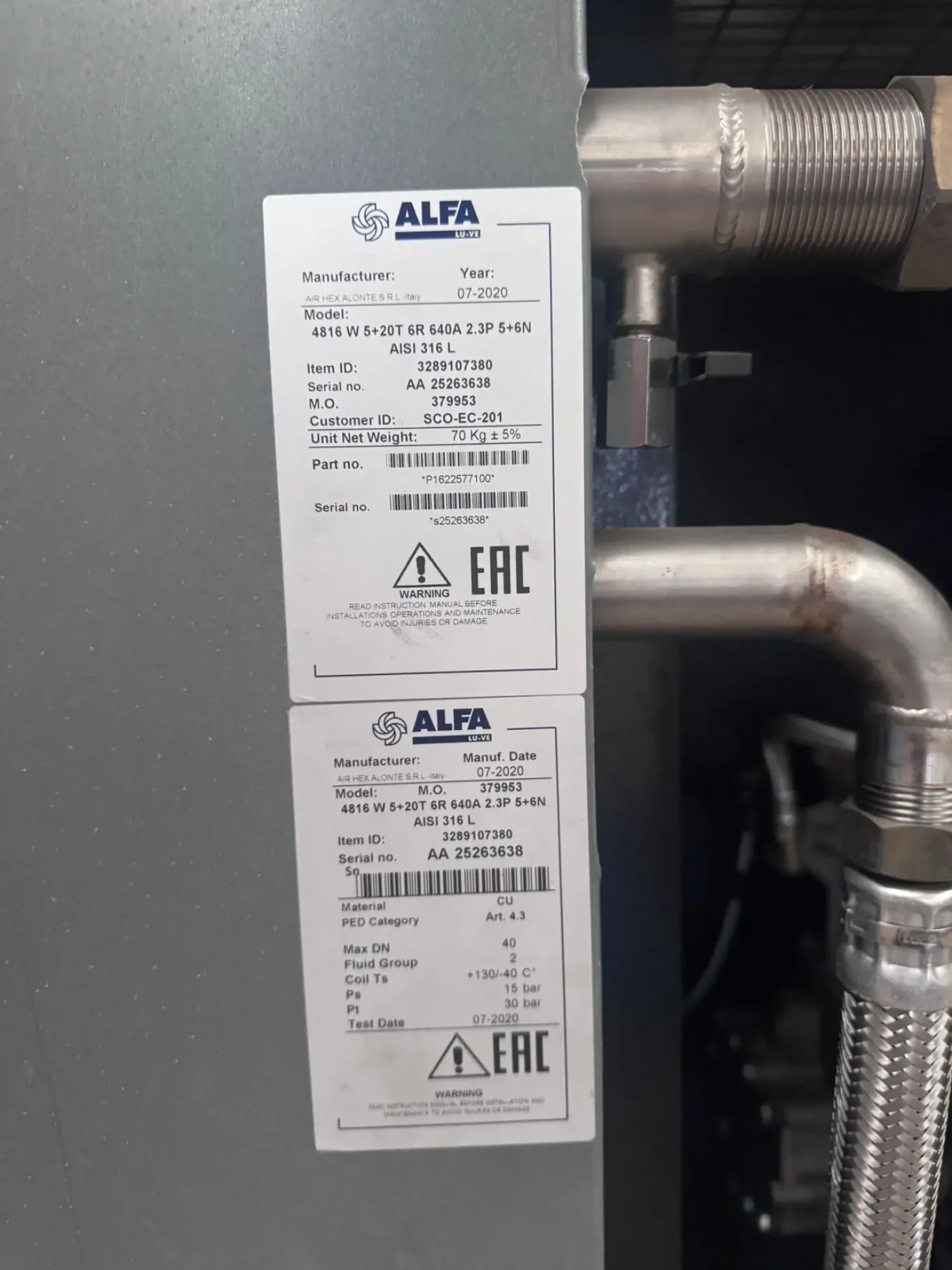 ATLAS AQ55VSD AIR COMPRESSOR 55 KW - 5