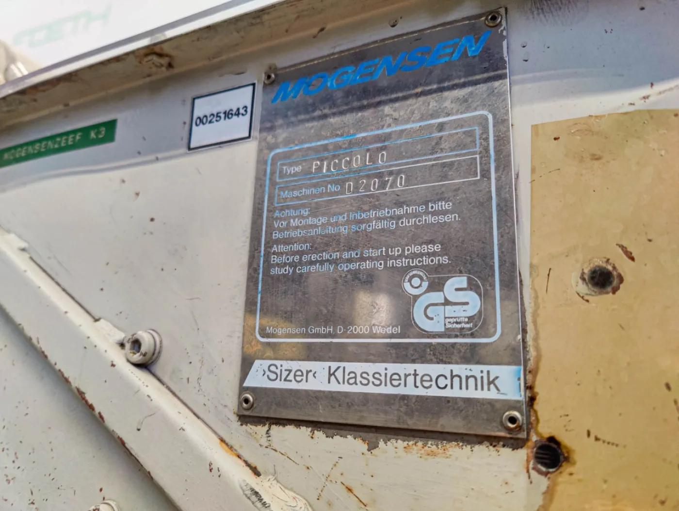 Mogensen Piccolo - Vibro sieve - 6