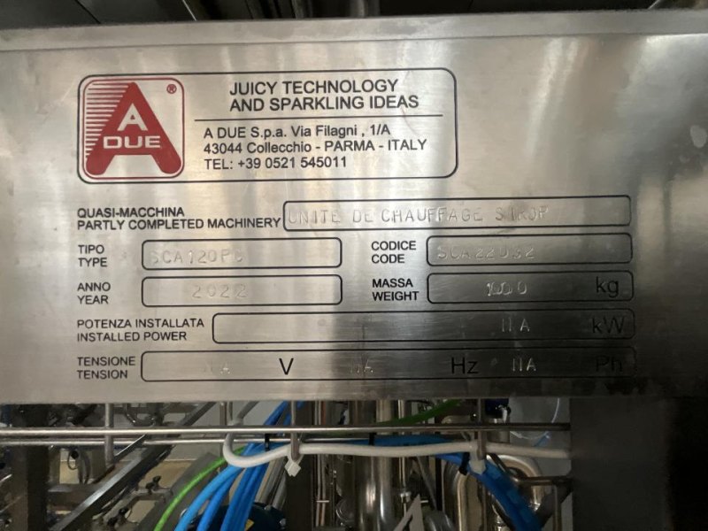 2022 A Due S.p.A. A Due S.p.A. Alfa Laval M6-MBASE Stainless Steel Plate Heat Exchanger Skid with Pumps