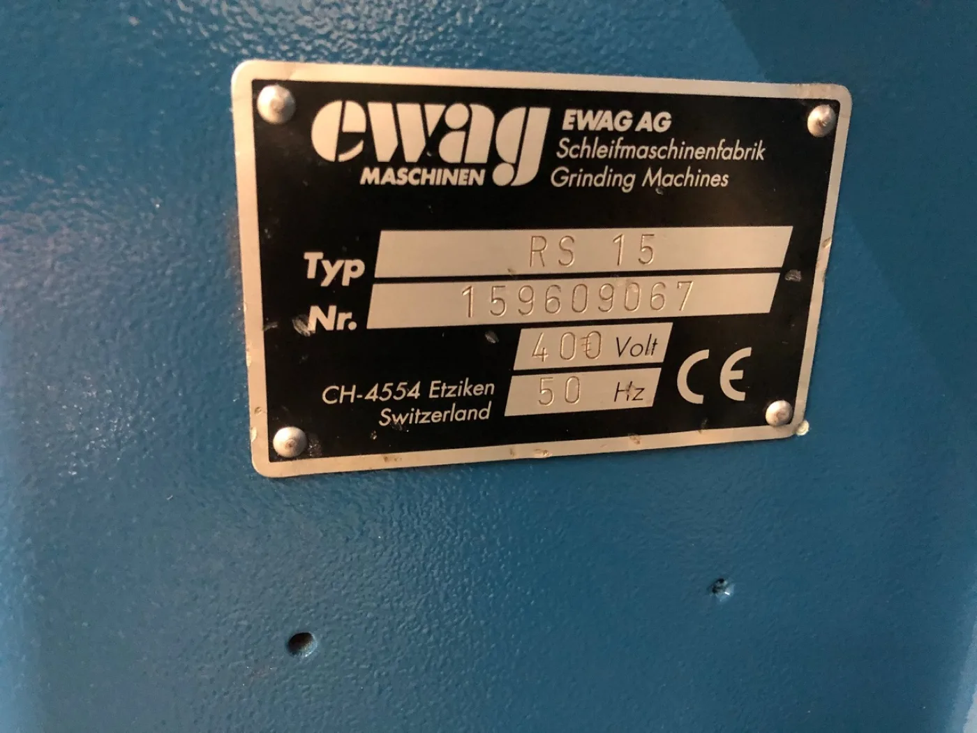 RECTIFIEUSE D’OUTILS EWAG TYPE RS-15 - 7
