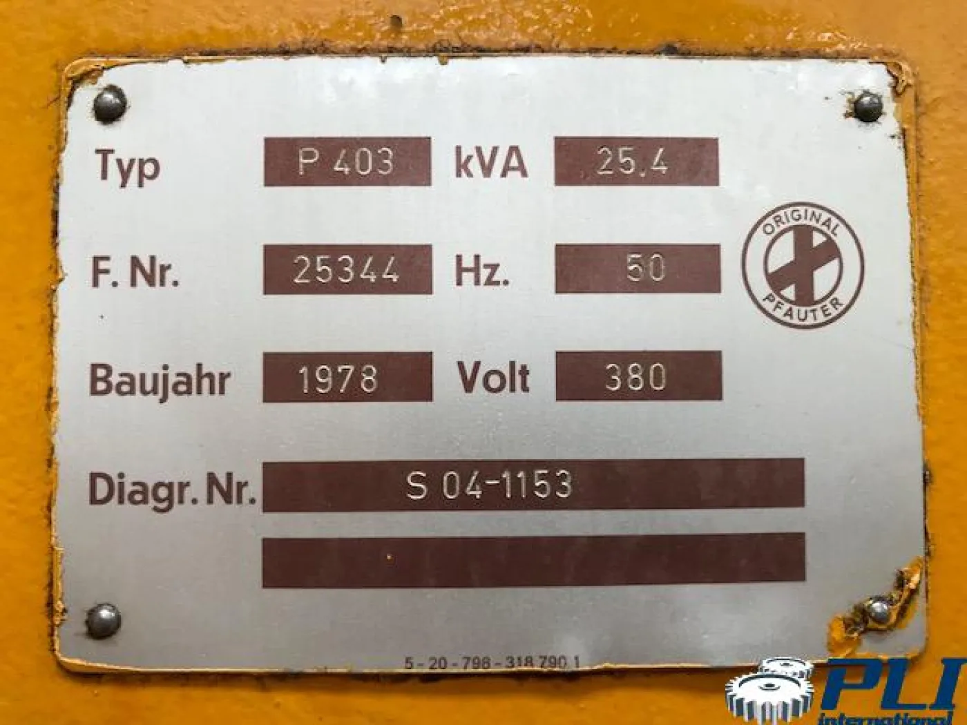 Trimmer – PFAUTER P403 - 6
