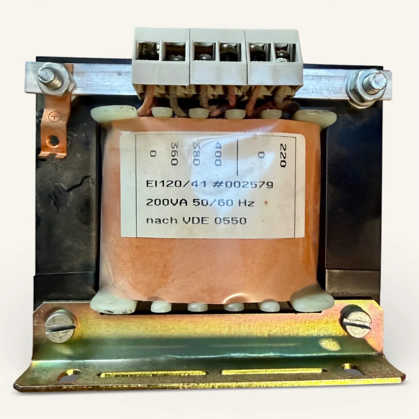 Steuertransformator 200 VA 50/60 Hz Mehrspannungsanschluss Art.-Nr. EI120/41-002579 - 6