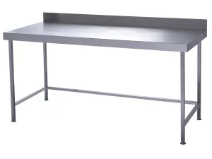 Parry Fully Welded Stainless Steel Wall Table 600x600mm - islandcatering