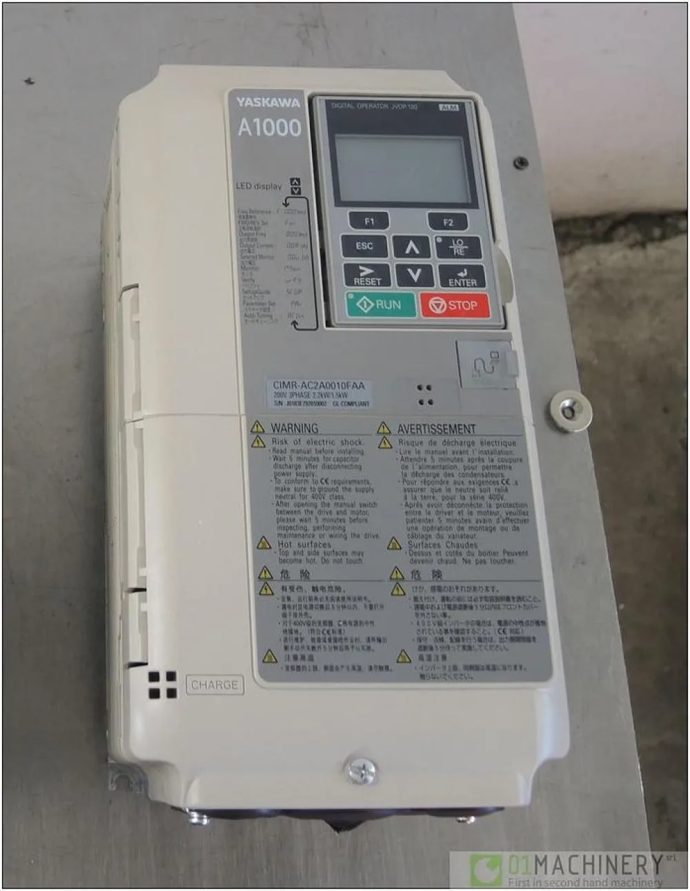 2010 YASKAWA CIMR-AC2A0010FAA AI1534