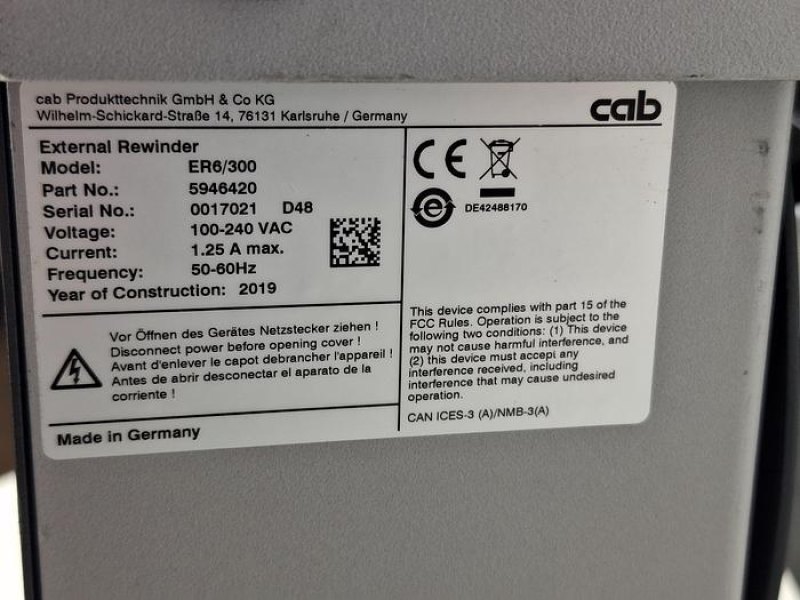 CAB ER6 External Rewinder