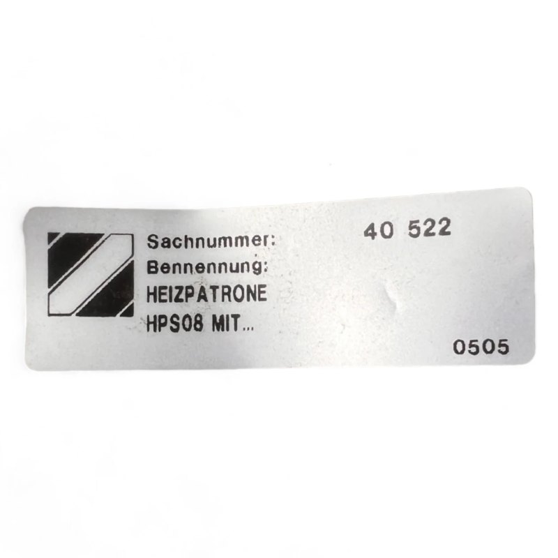 IMA Heizpatrone - Artikelnummer 40522, HP S. 08 Heizstab für Heizbecken Schnellheizbecken