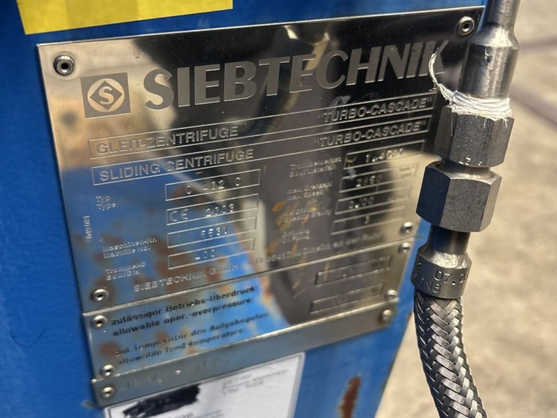 Siebtechnik C 402 G — “TURBO-CASCADE” sliding centrifuge - Pusher centrifuge