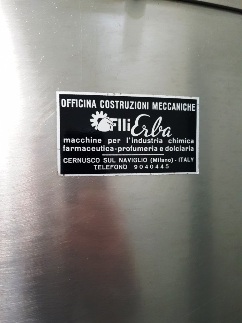 DISSOLUTORE REFRIGERATORE – FRATELLI ERBA – MOD. 500 LT