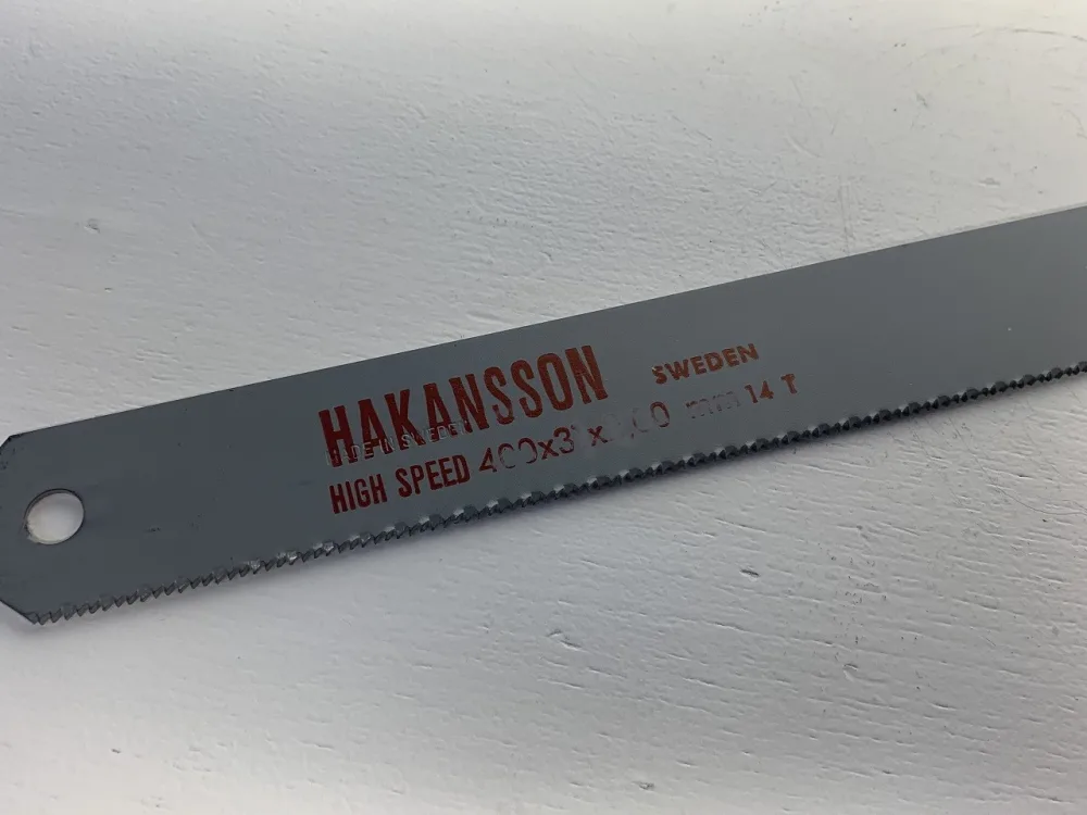 LAME DE SCIE "HAKANSSON" TYPE 400x32x1,6 14 dents