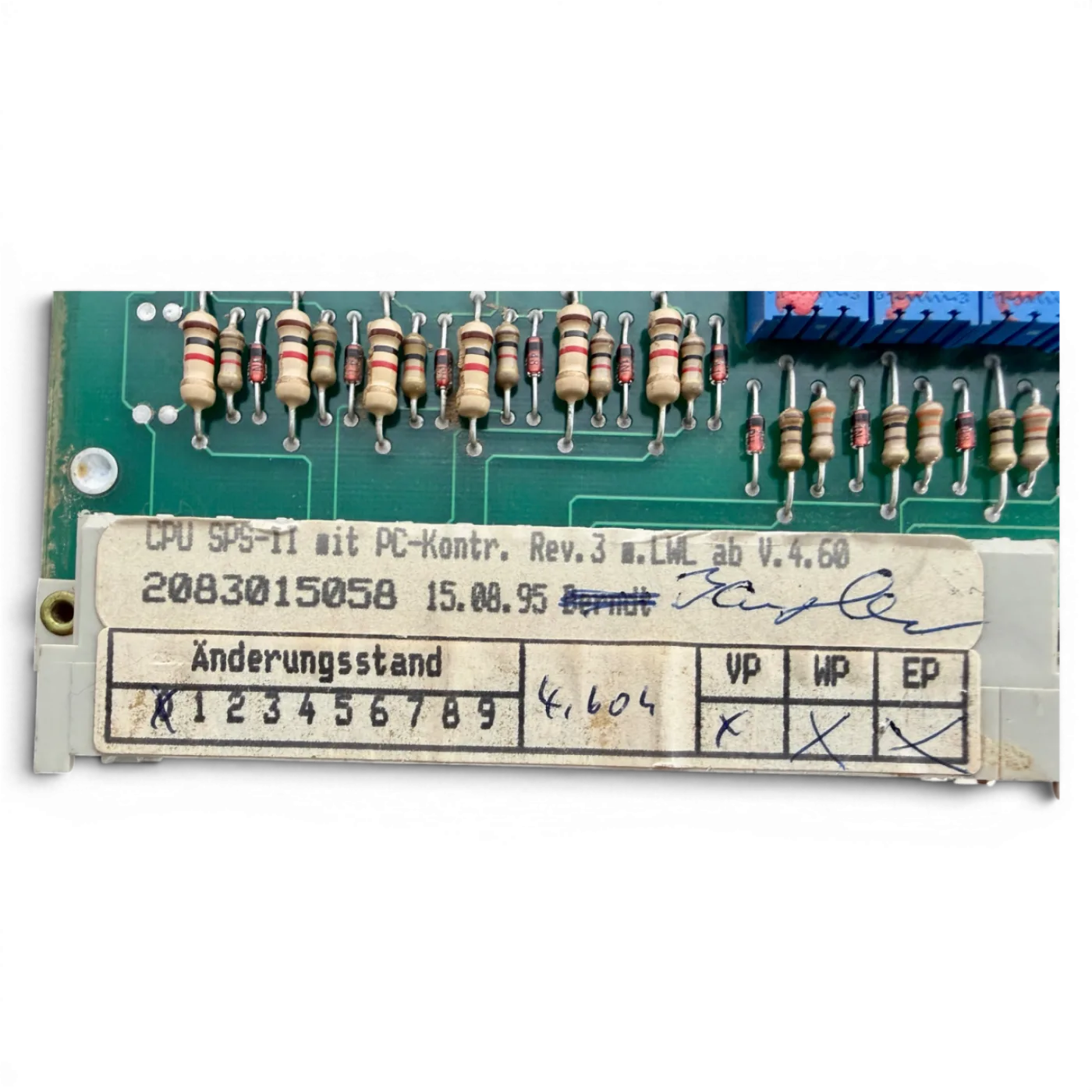 HOMAG Steuerkarte HOMATIC SPS CPU SPS-II Bus Modul Rev.03 Art.-Nr. 2-083-01-5058 / 2083015058 - 8