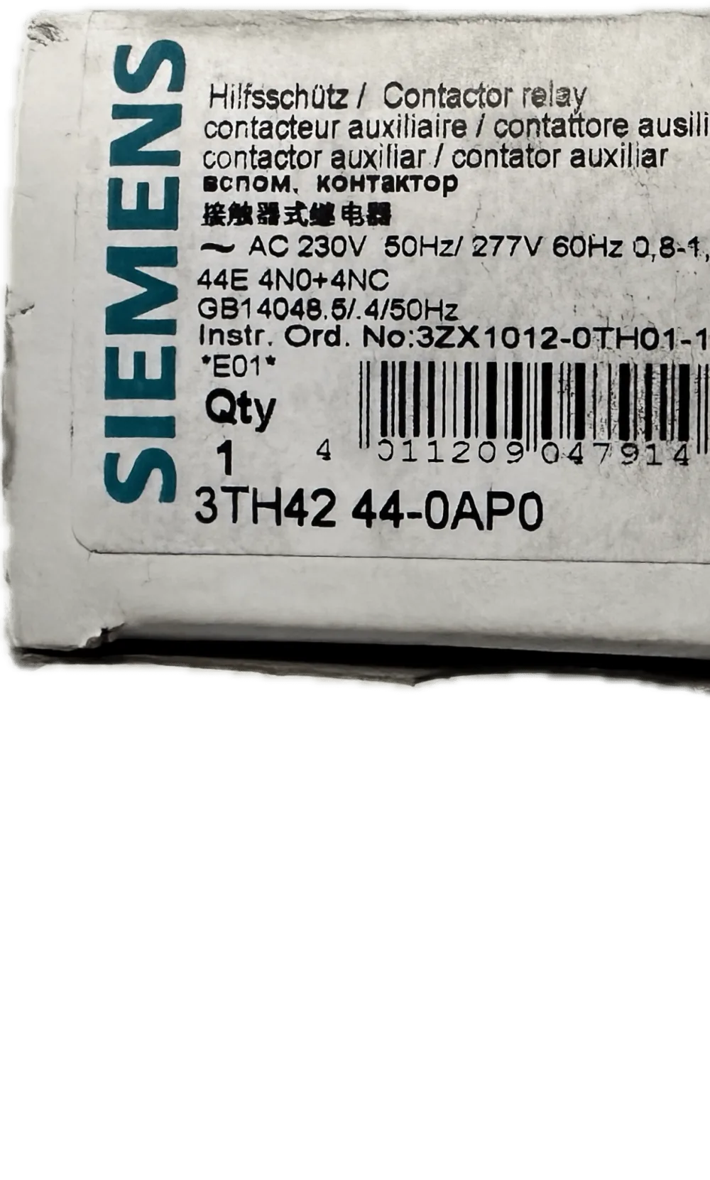 Siemens Hilfsschütz 3TH4244-0AP0