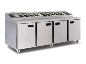 Foster FPS4HR/15-246 4 Door Refrigerated Preparation Counter 570 Litres - islandcatering