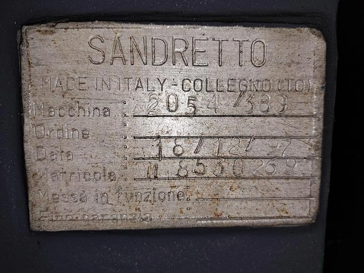 SANDRETTO OTTO 2054/380 - 6