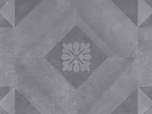 GeoCeramica® 60x60x4 Symbol Block Black