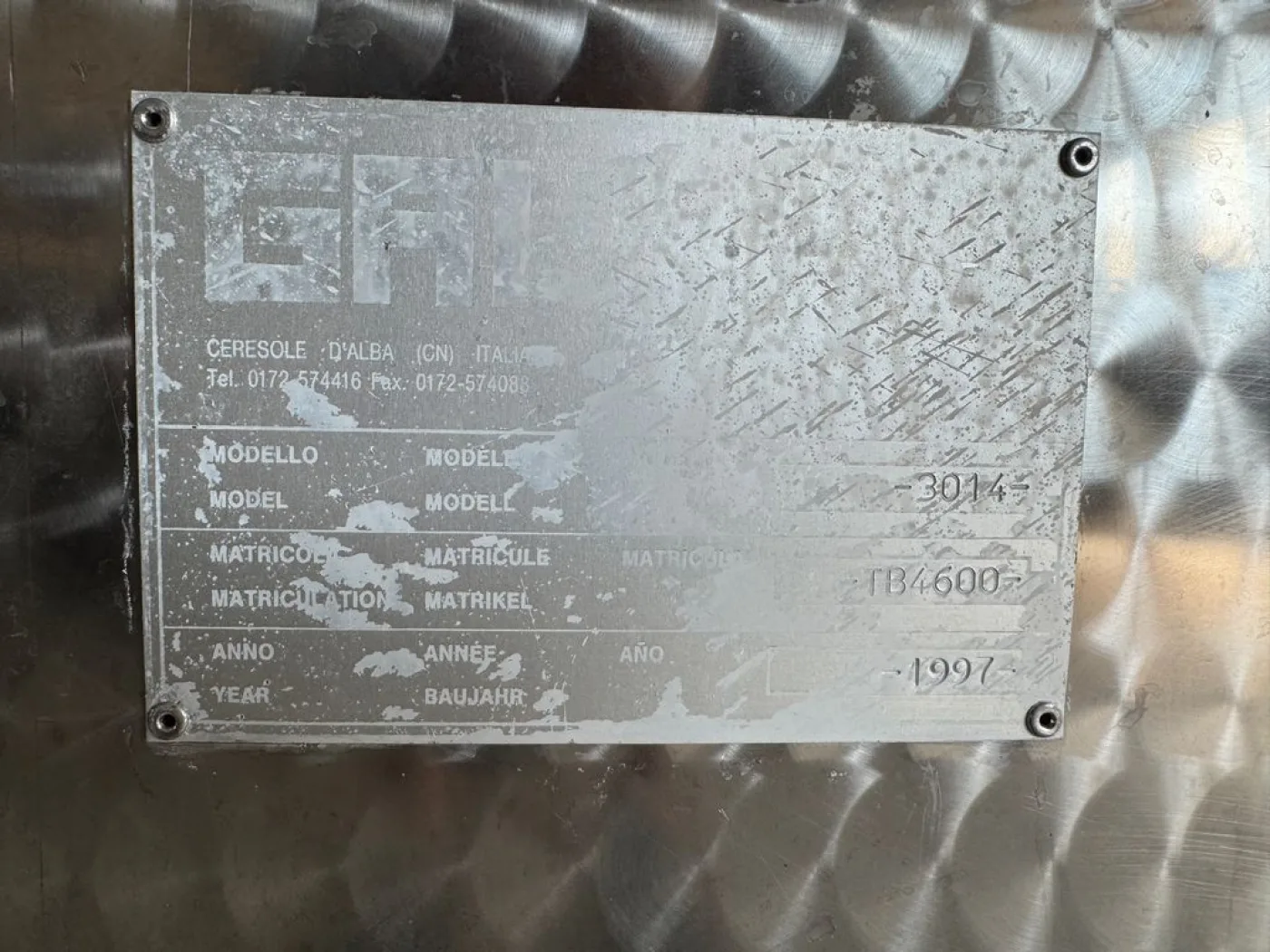 MONOBLOCK GAI IN STAINLESS STELL MODEL 3014, SECOND HAND MACHINE - 4
