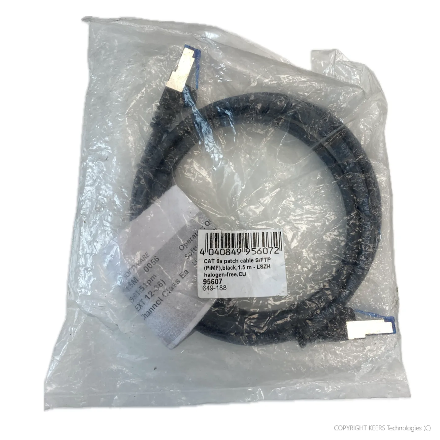 KT-95607 - Goobay - CAT.6A Patch Cable S/FTP 1.5m black - 1