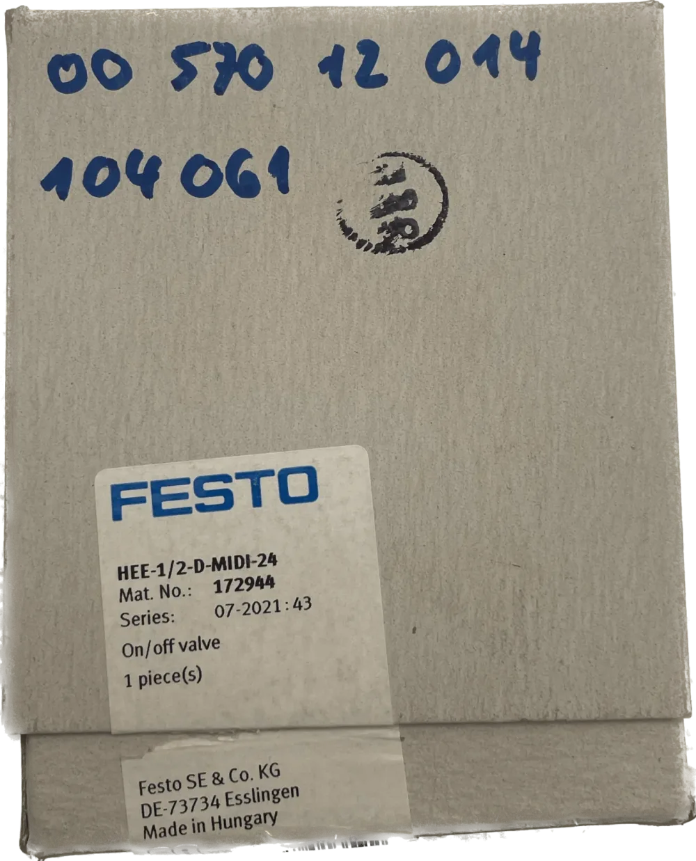 Festo Einschaltventil HEE-1/2-D-MIDI-24