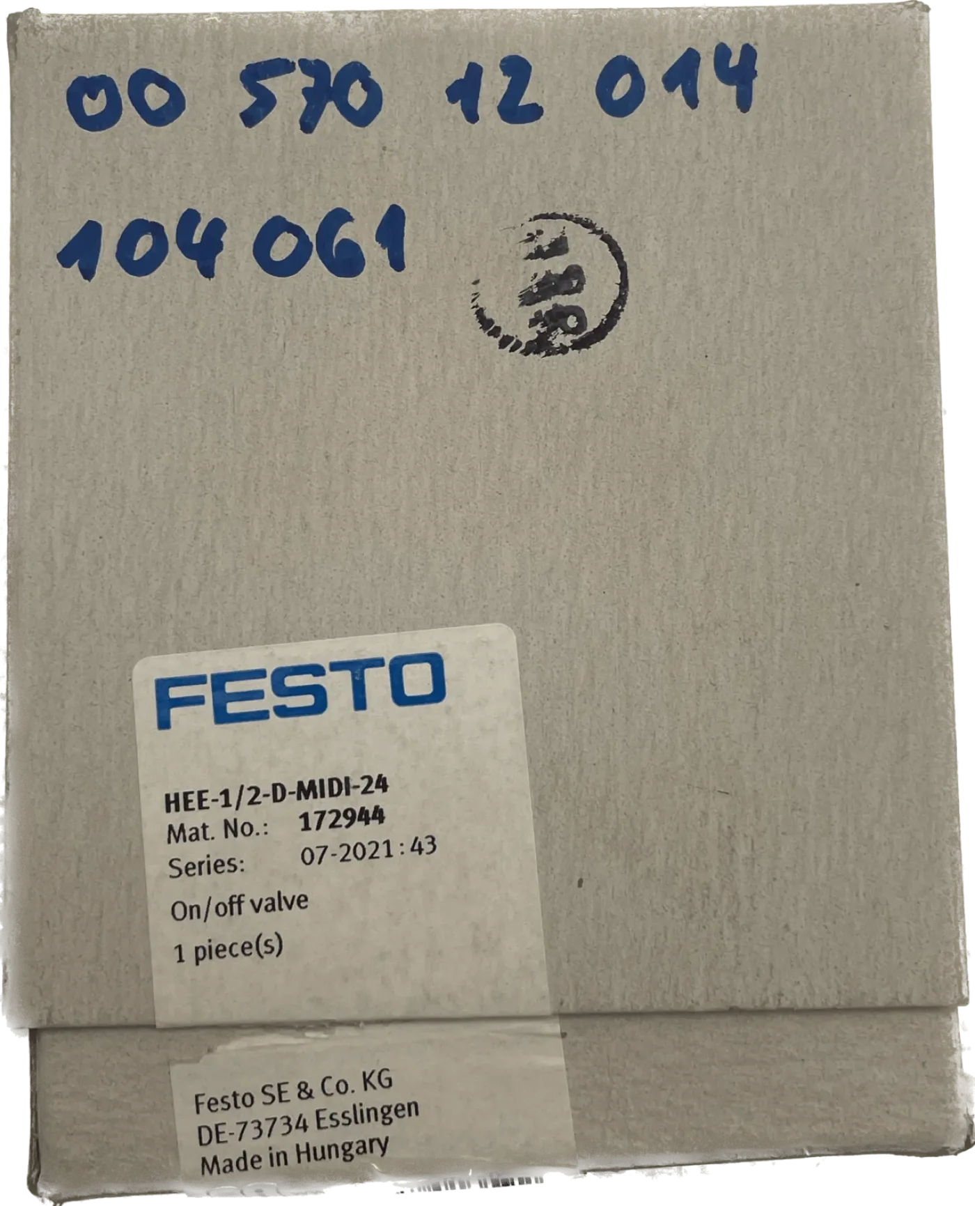 Festo Einschaltventil HEE-1/2-D-MIDI-24 - 1