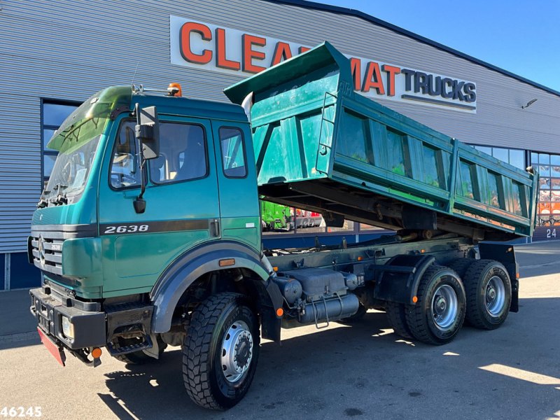 Mercedes-Benz 2638 AK V8 6x6 Manual Full steel suspension Meiller 10m³ kipper