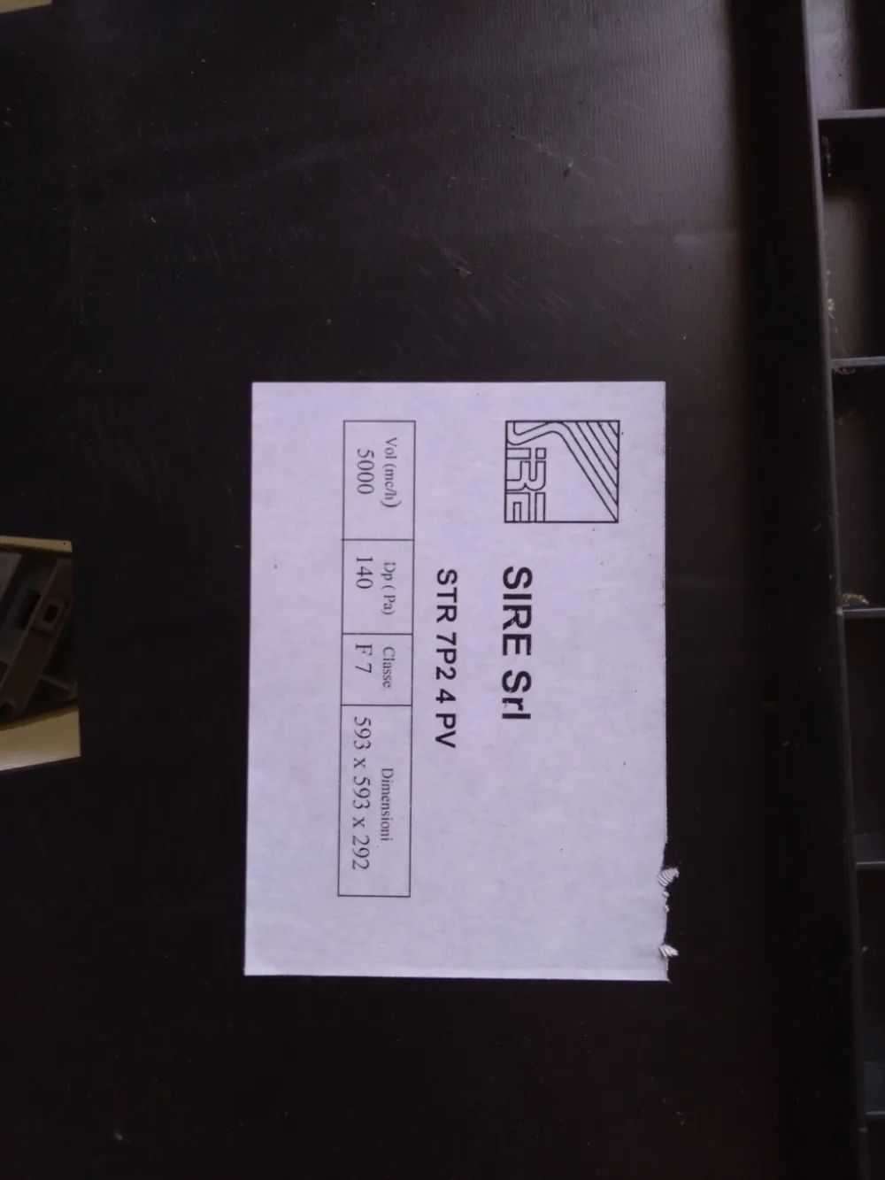 FILTRO SIRE – STR7P24PV
