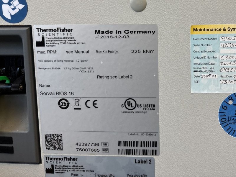 Thermofischer BIOS 16 - Basket centrifuge