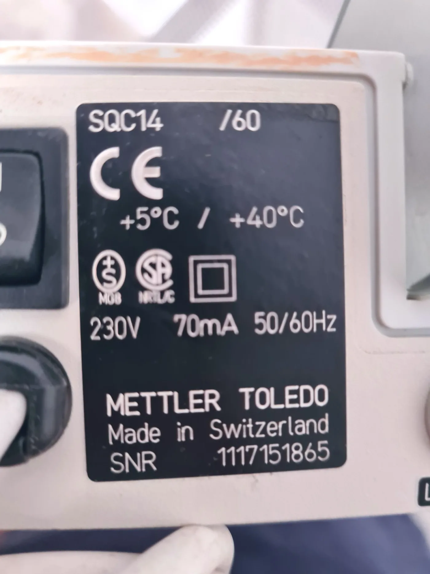 STAMPANTE DATI – METTLER TOLEDO – MOD.SQC14 - 5