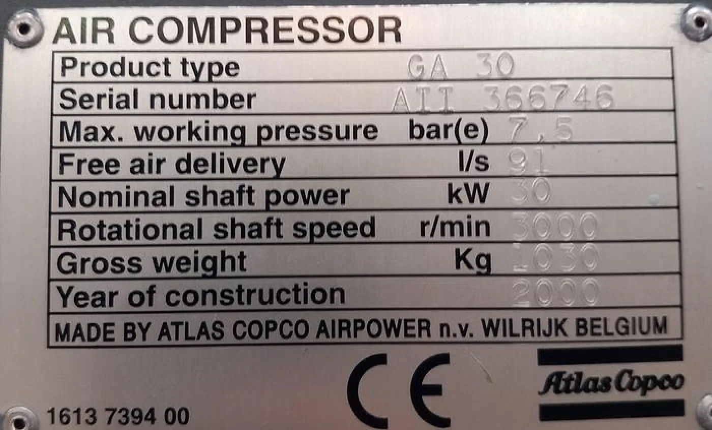 Atlas Copco GA 30 FF - 3