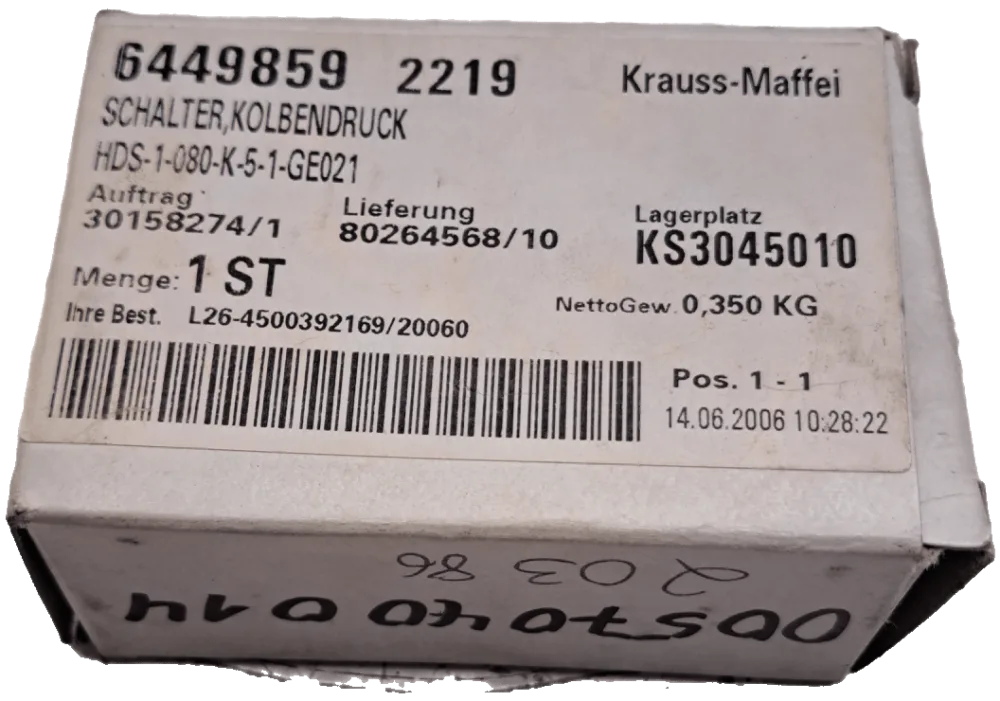 KraussMaffei Druckschalter 6449859