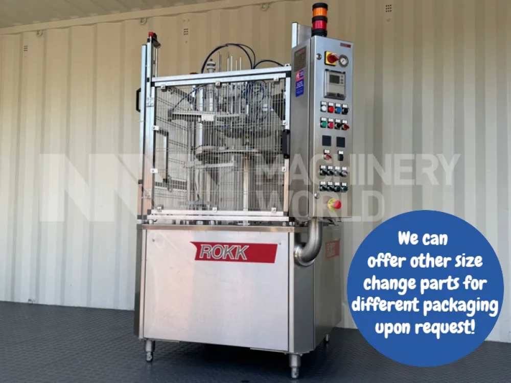 ROKK RR 3800 Ice Cream Rotary Filling Machine for 100ml Cup (Year 2014)