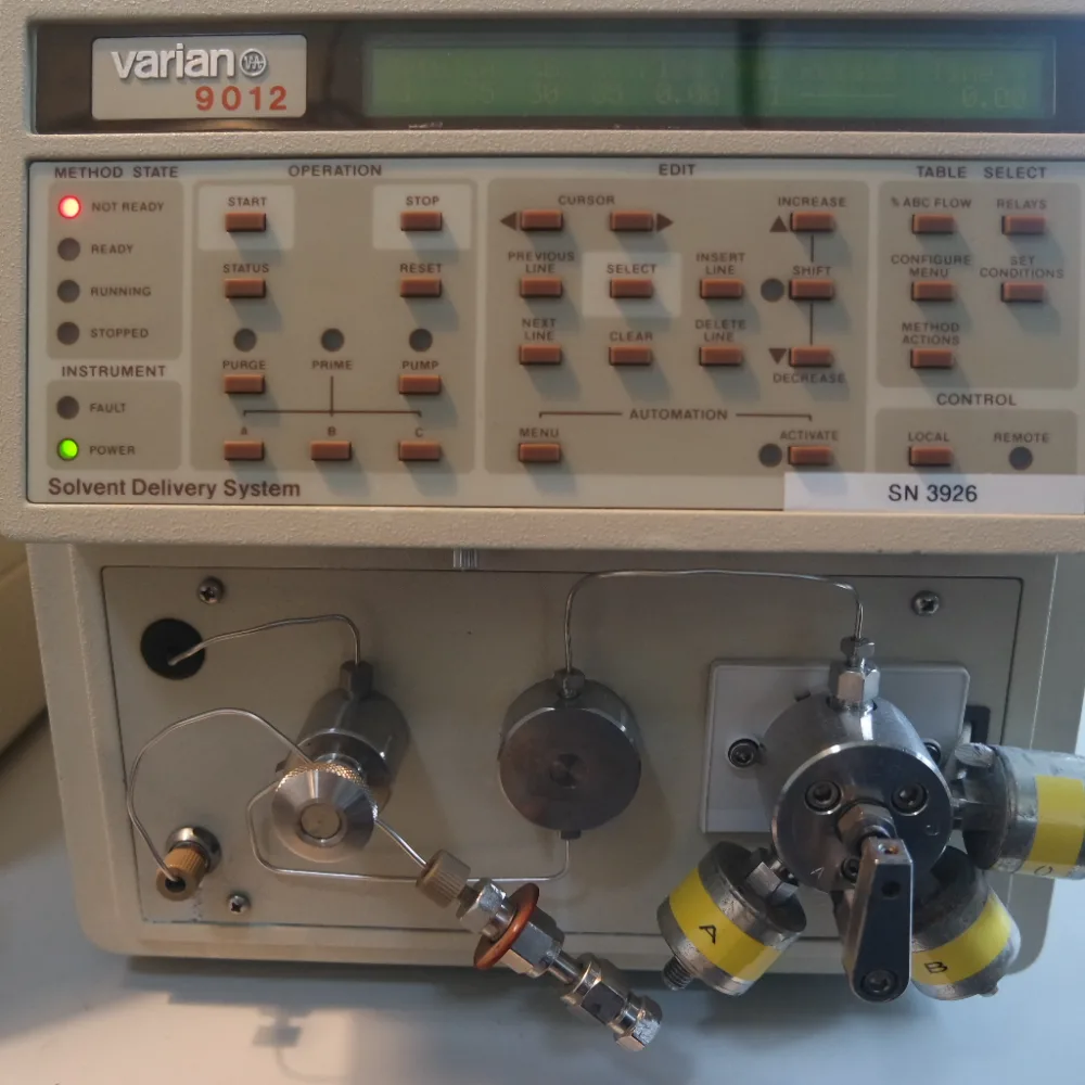 1090 – Spare parts Varian 9012 HPLC pump, solvent delivery system