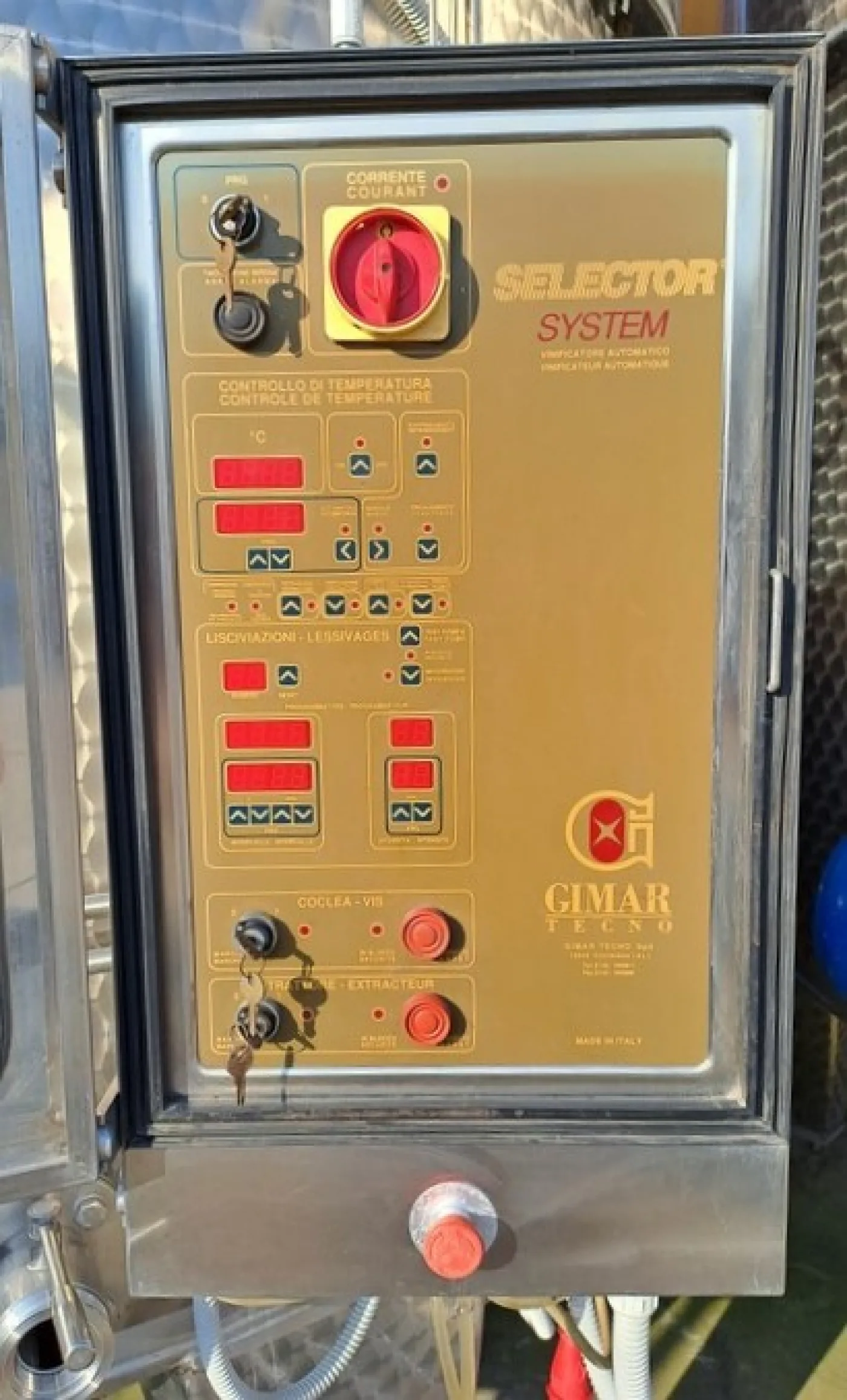 STAINLESS STEEL WINE-MAKERS GIMAR BRAND, CAPACITY HL 150 ABOUT, SECOND-HAND EQUIPMENTS - 3