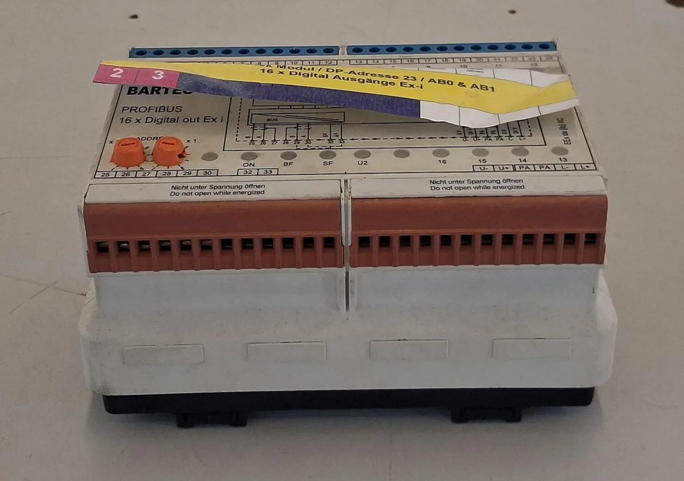 Bartec Modex PROFIBUS Modul mit DP-Adresse 23 digitales Ex-i Ausgangsmodul mit 16 Kanälen - 1