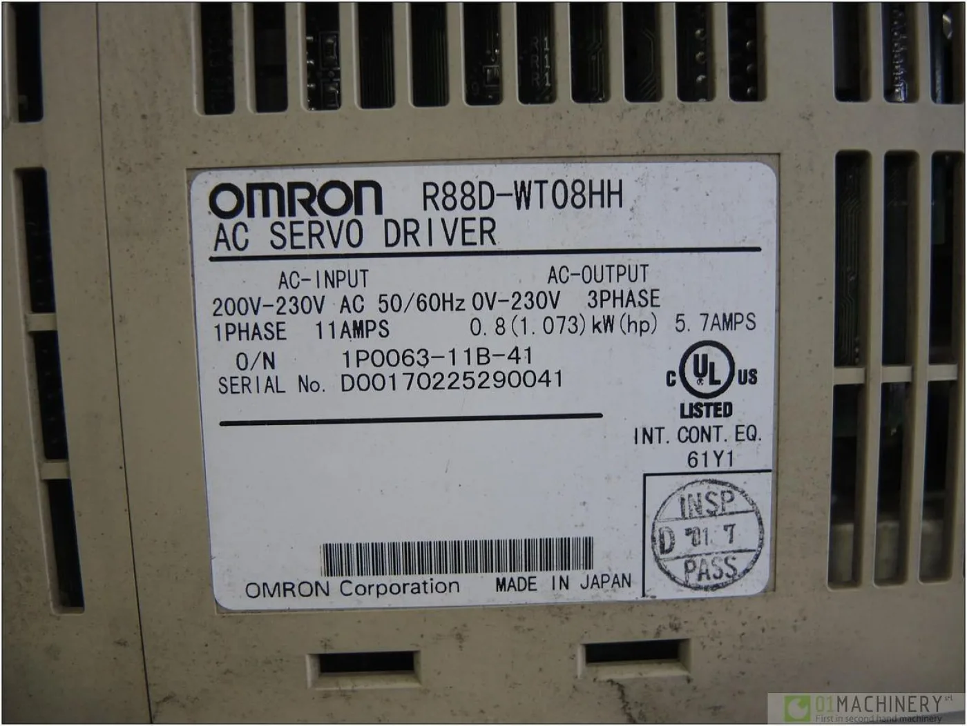 2010 OMRON R88D-WT08HH AI1564 - 3
