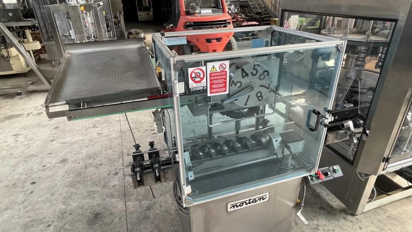 CAPSULE DISTRIBUTOR NORTAN MODEL MULTICAP 120 AND ROLLING MACHINE NORTAN FOR CAPSULES, MODEL AURORA 120, SECOND-HAND MACHINES - 2