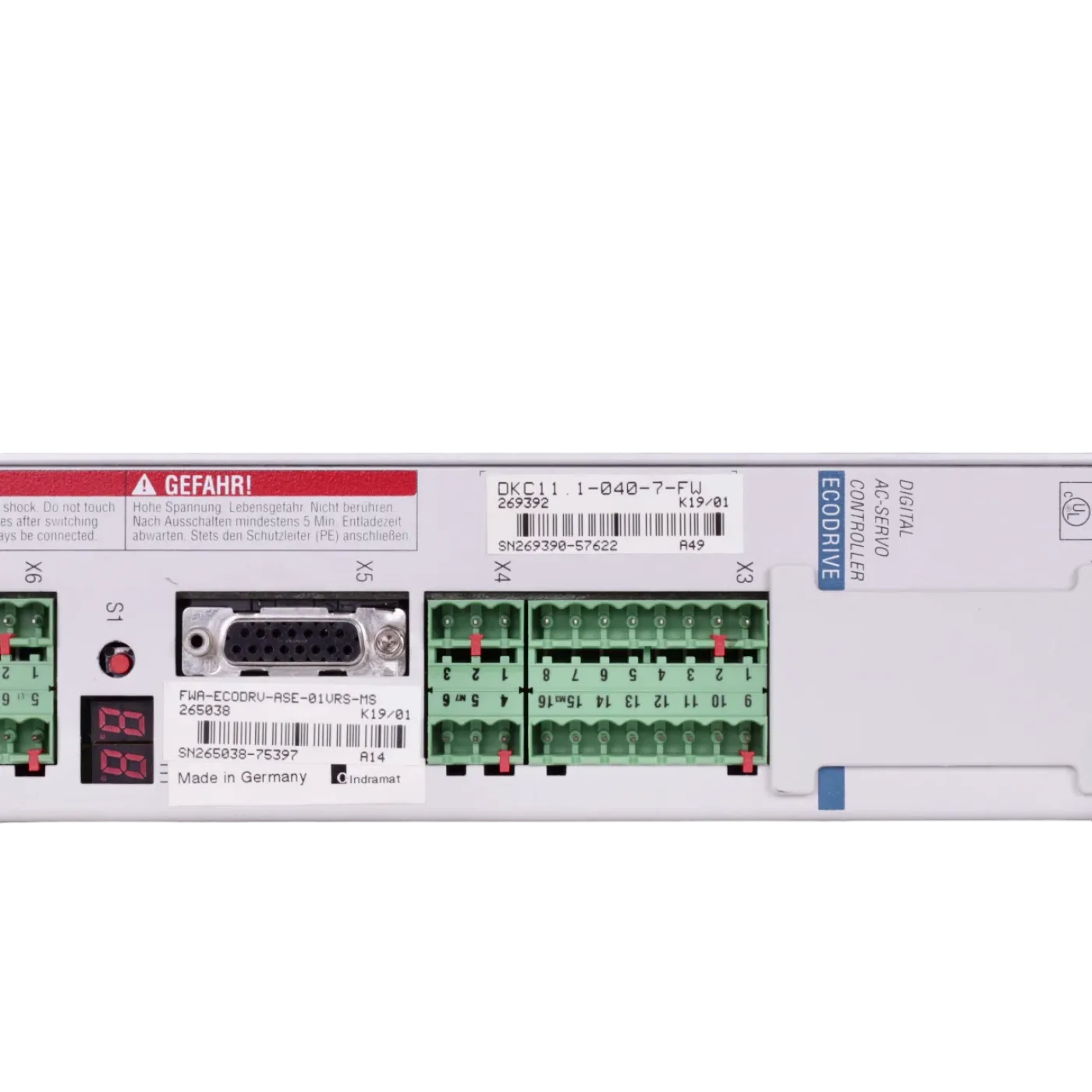 Indramat Rexroth FWA-ECODRV-ASE-SE-01VRS-MS 265038 SN 2265038-75397 - 5