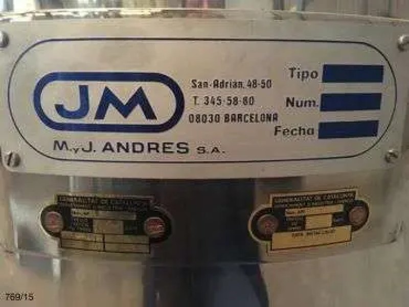 USED 100 LITRES STAINLESS STEEL TANK WITH JACKET