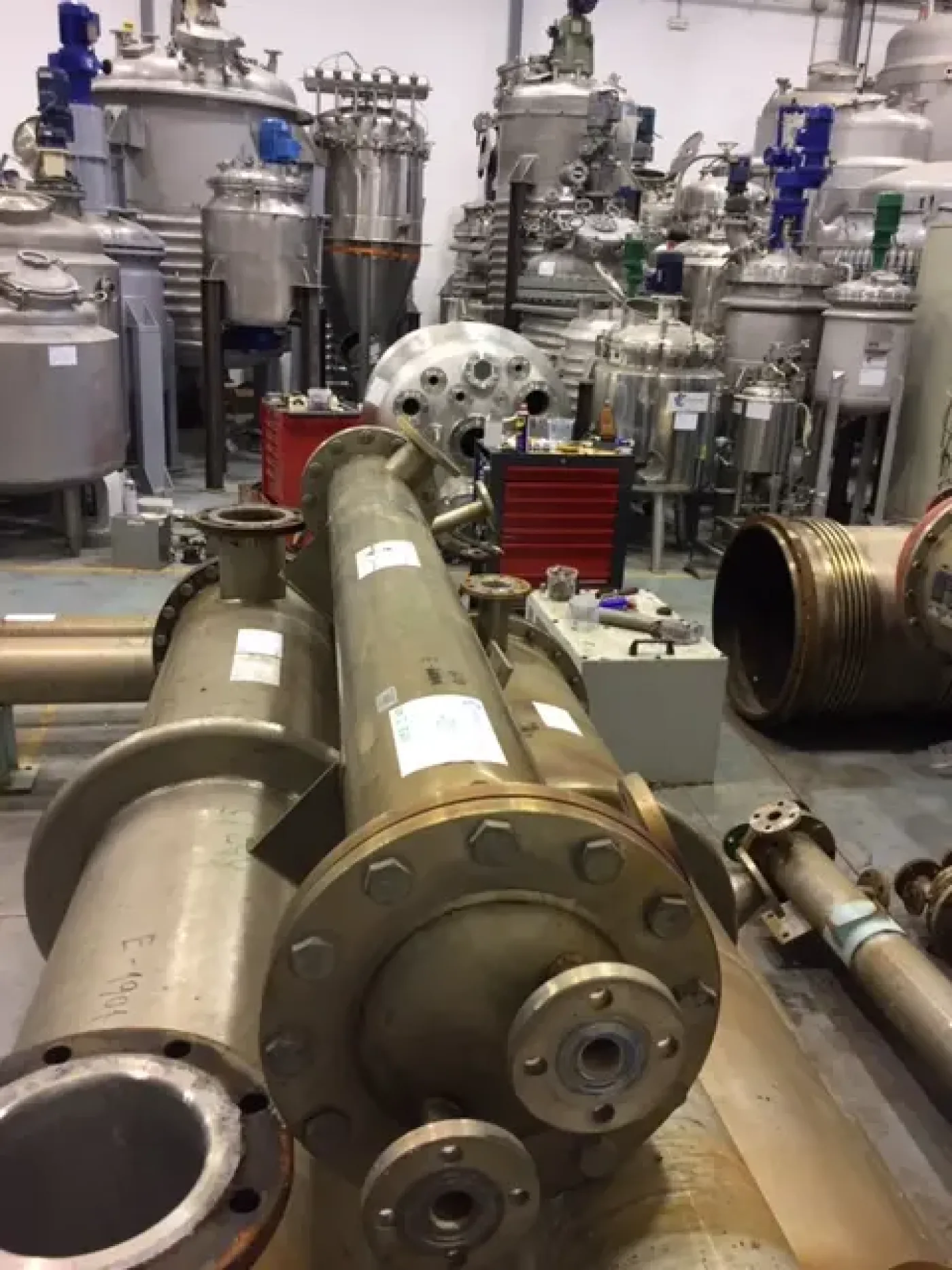 USED TUBULAR EXCHANGER 3 M2 STAINLESS STEEL - 1