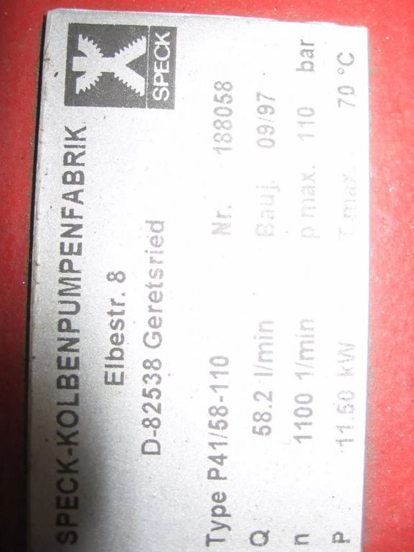 High pressure pump - 6