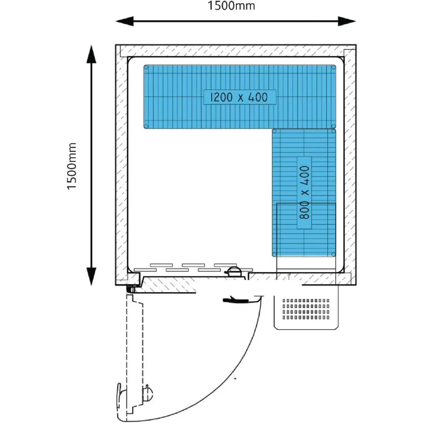 Foster Advantage Walk In Fridge Integral ADV1515 HT INT - islandcatering - 4