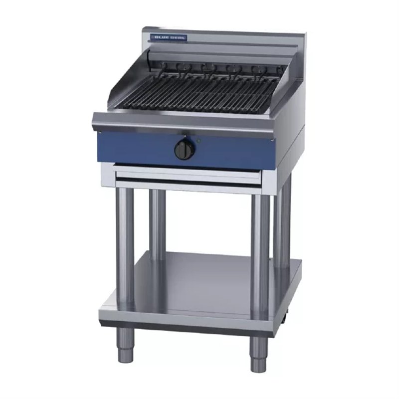 Blue Seal 600mm Elec Chargrill with Leg Stand UKE594D-L - islandcatering