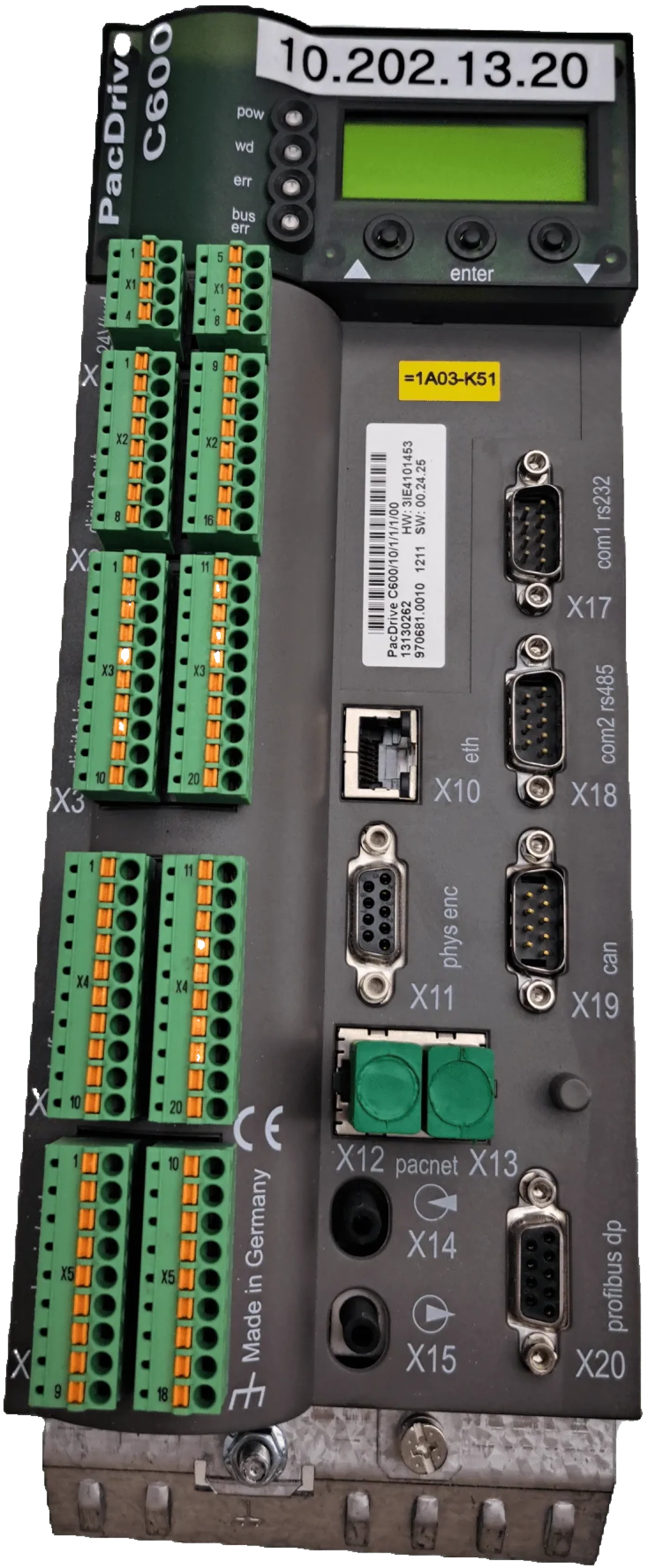 Schneider Elektric Drives - C600 PAC DRIVE SERVO CONTROLLER PacDrive C600/10/1/1/1/00 - 4