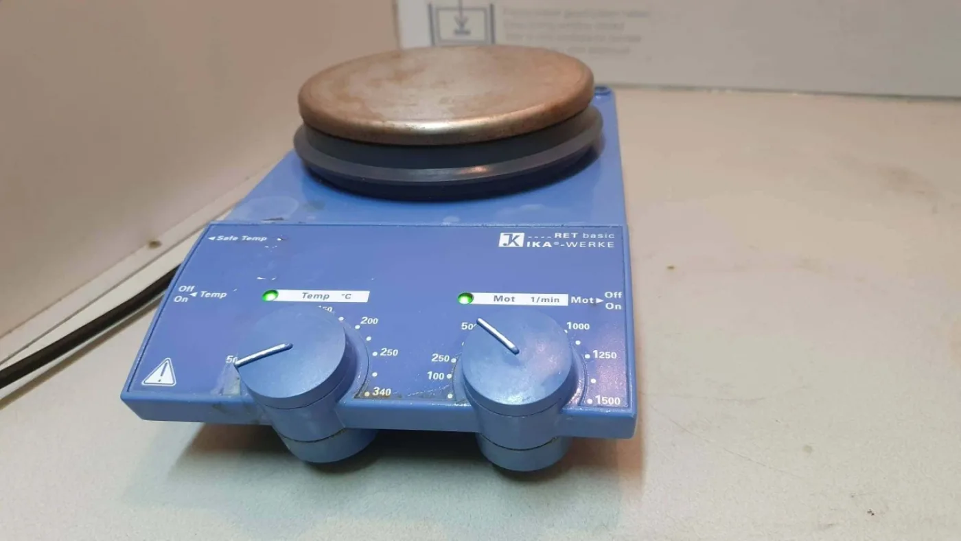 IKA RET magneetroerder met verwarming met RVS top plate - 1