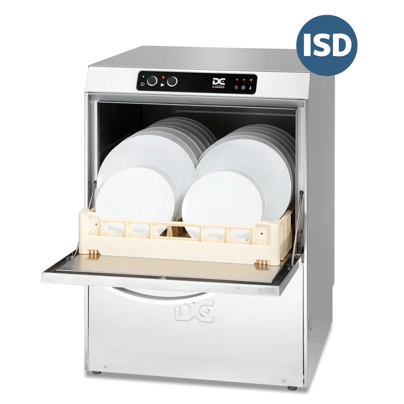 DC SD50ISD Standard Range 500mm Basket Frontloading Commercial Dishwasher with Integral Water Softener & Drain Pump 18 Plates - islandcatering - 1