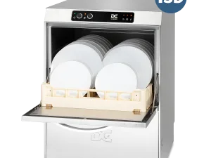 DC SD50ISD Standard Range 500mm Basket Frontloading Commercial Dishwasher with Integral Water Softener & Drain Pump 18 Plates - islandcatering