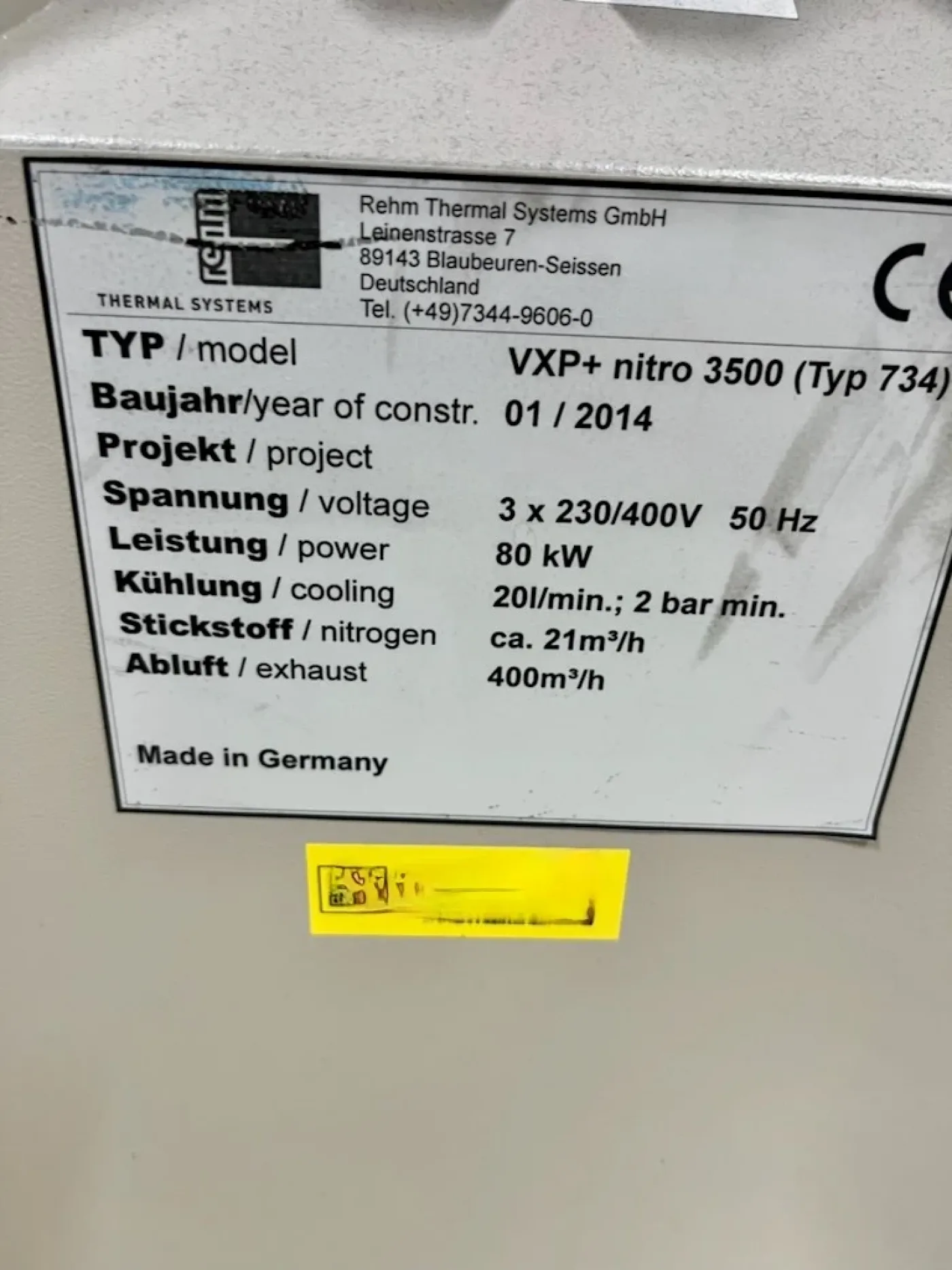 Rehm VXP+ nitro 3500, reflow, vintage 2014, Europe - 1