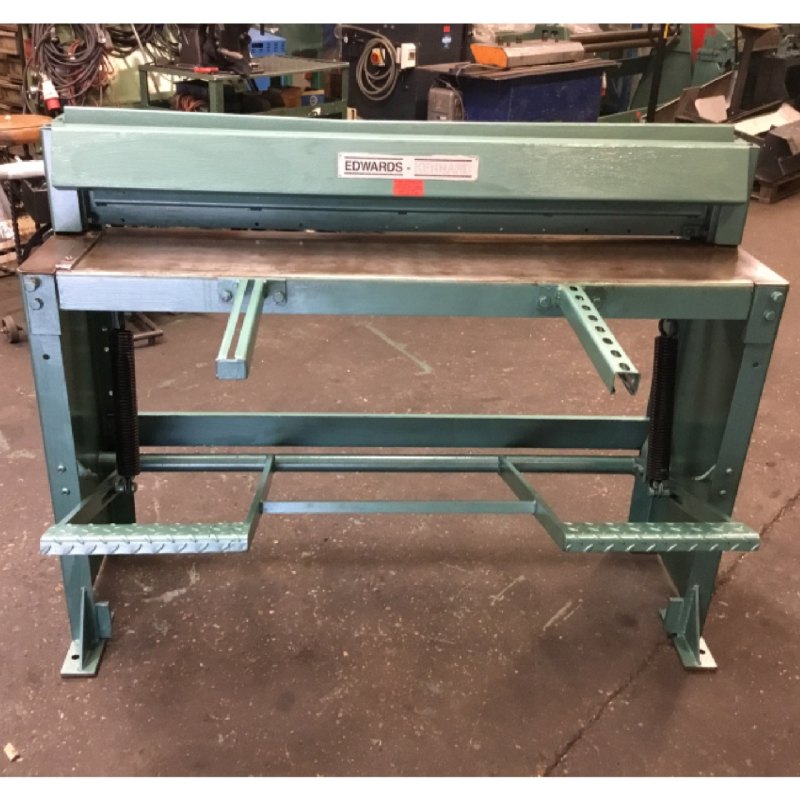 EDWARDS Treadle Guillotine 1270mm x 1.5mm - WNS - W. Neal Services Ltd