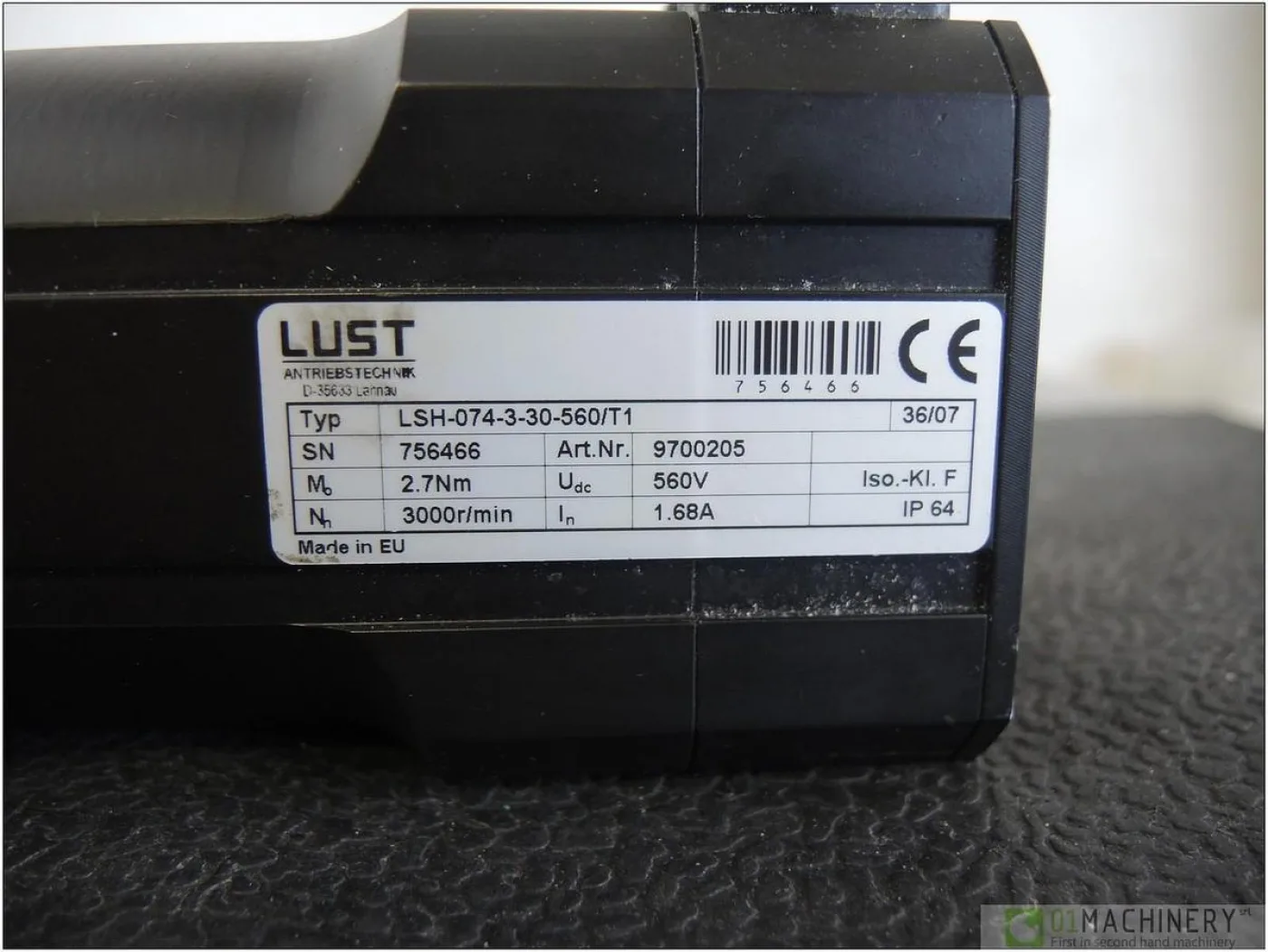 2007 LUST LSH-074-3-30-560/T1 AI2884 - 3